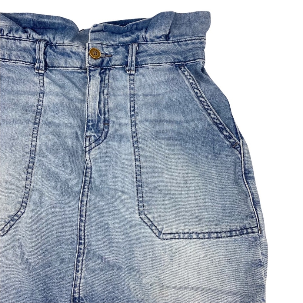 Free People Paper Bag Splendor in the Grass Denim Skirt Size 2 - Picture 5 of 10